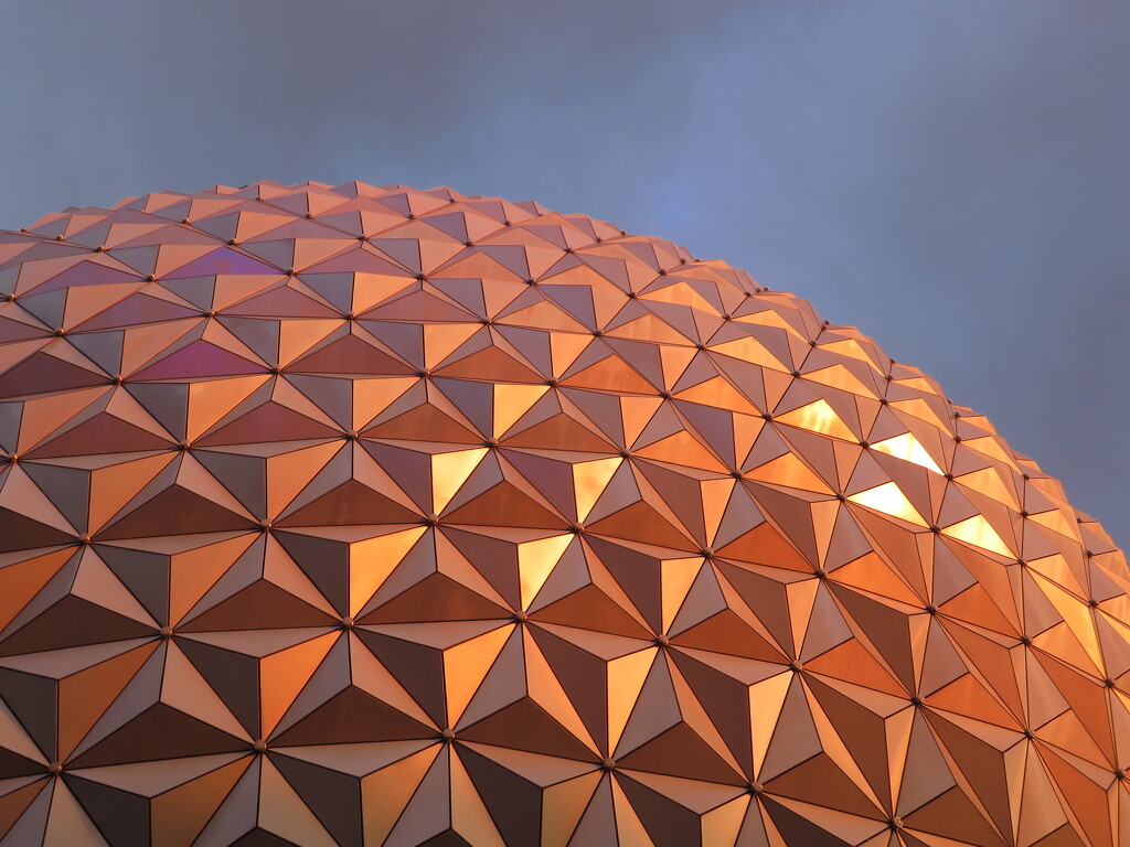 Epcot as the sun goes down by anitaw