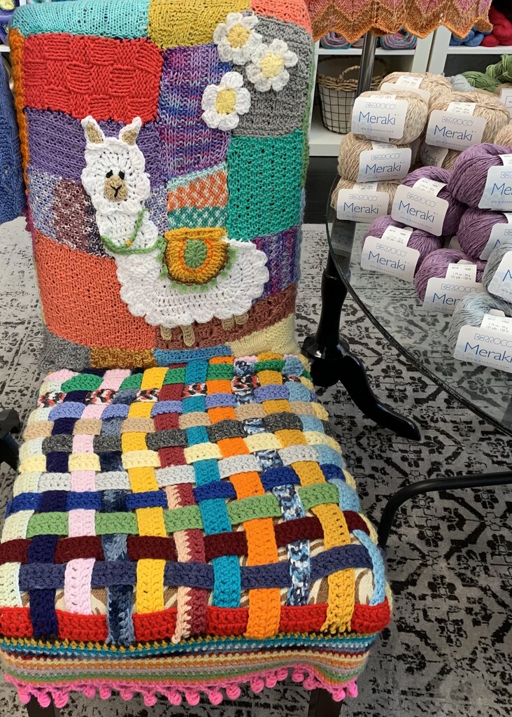 The yarn shop llama chair by louannwarren