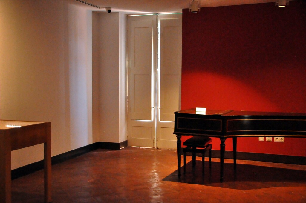 Minimalism in red room by antonios