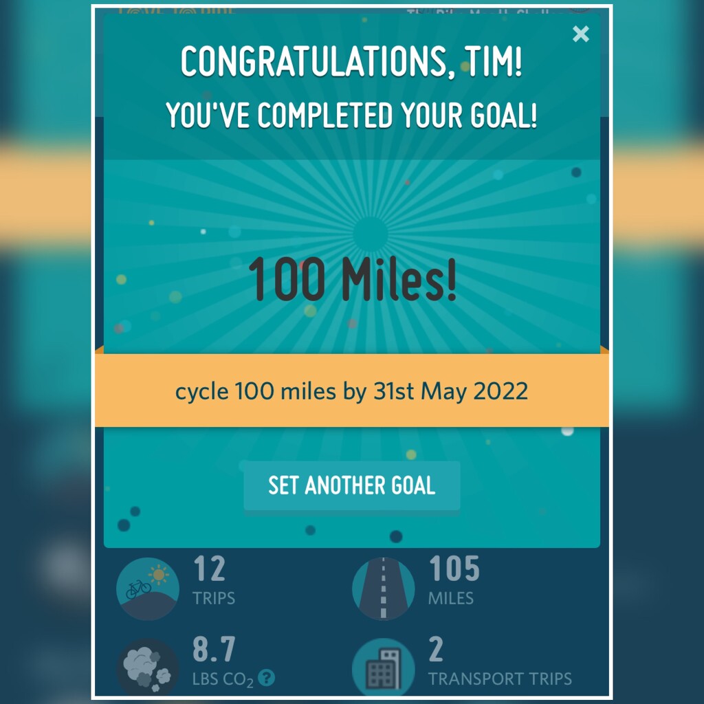 100 miles challenge completed  by wincho84