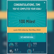 28th May 2022 - 100 miles challenge completed 