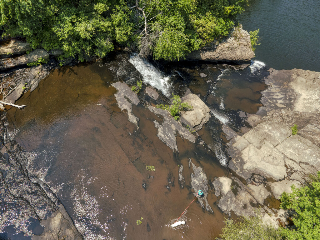 Swimming Above DeSoto Falls by kvphoto