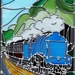 Steam Locomotive in Stained Glass by fishers
