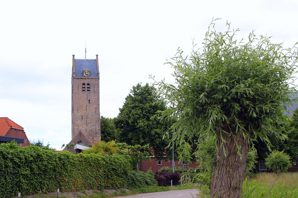 Jodocuskerk tower Oosterland-Holland  by pyrrhula