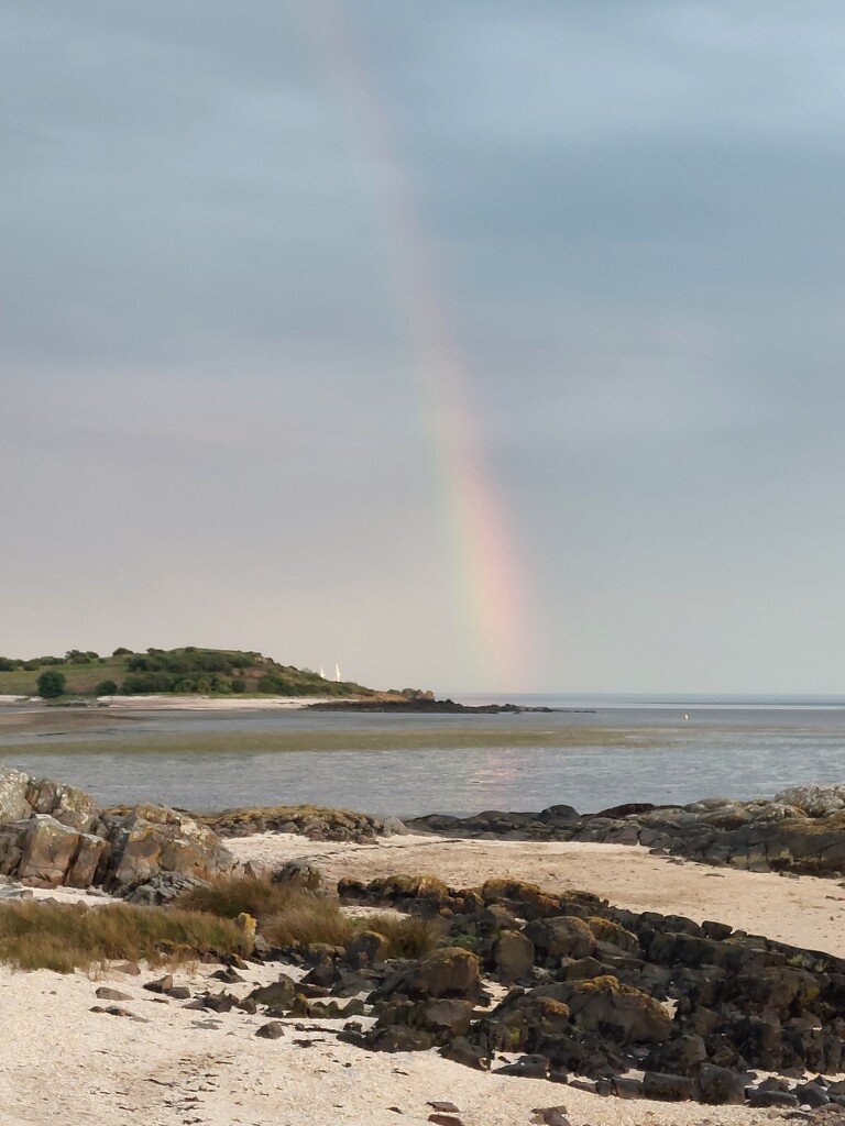 Rainbow over Rough Island, taken from Kippford  by samcat
