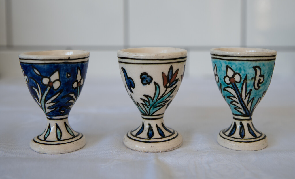 Three Turkish egg cups by brigette