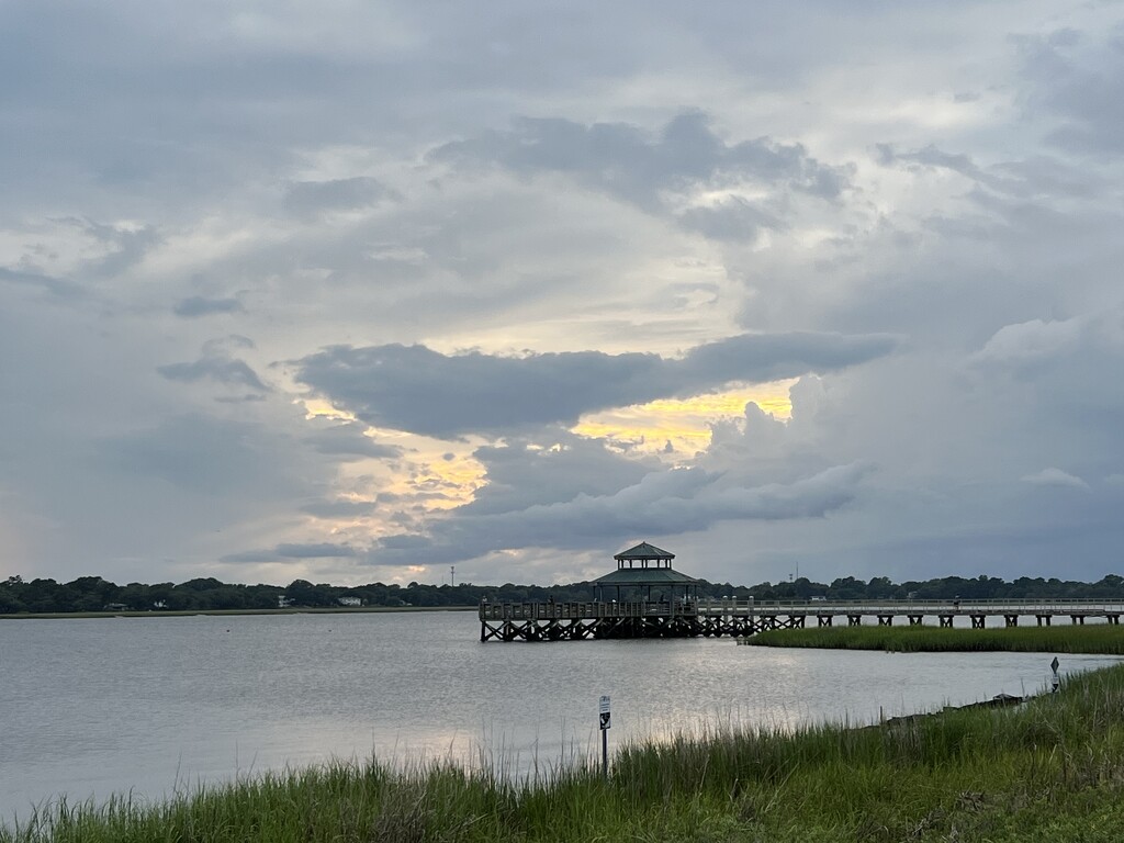Early evening skies over the Ashley River by congaree