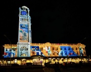 8th Jun 2022 - Central Railway Station Sydney lit up by the Vivid light show