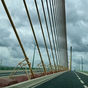 8th Jun 2022 - The lonely cyclist on a Normandie bridge
