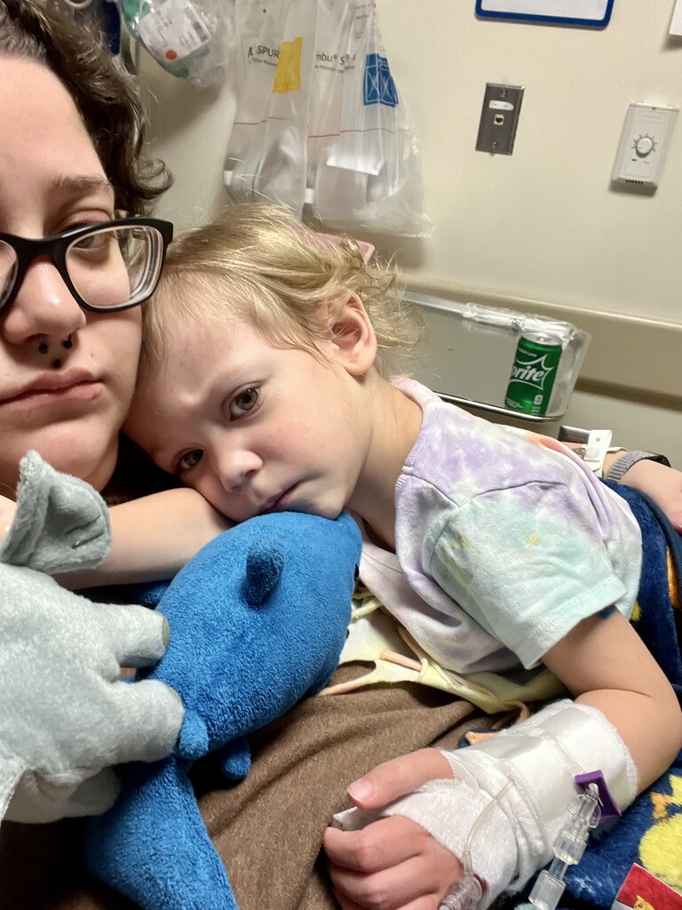 My poor baby in the emergency room.  by nicoleratley