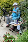 12th Jun 2022 - An artist in the garden