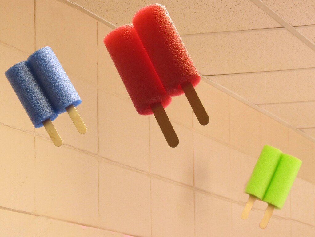 Pool Noodle Popsicles Are Great Decorations by grammyn