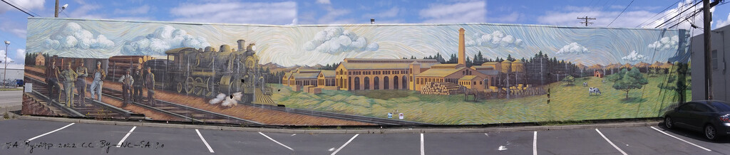 Mural in South Tacoma by byrdlip