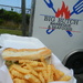 Fish Sandwich and Fries at Food Truck 
