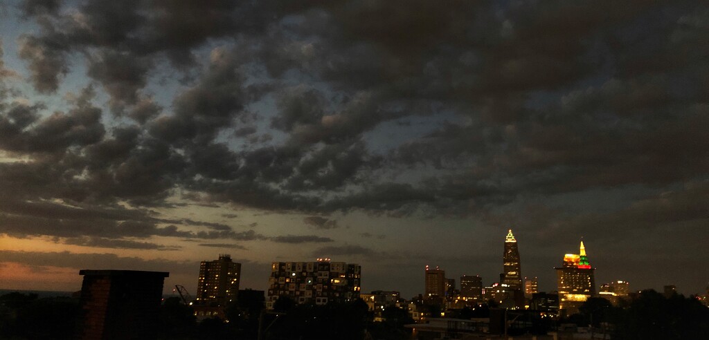 Cleveland Skyline at sunset by lsquared