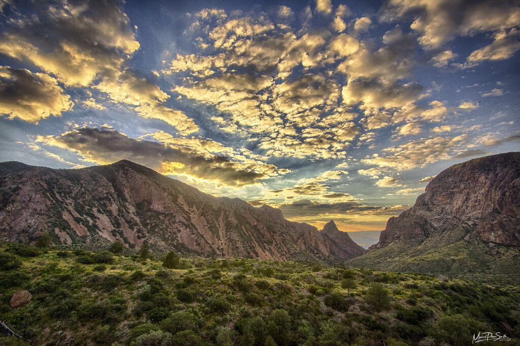 Chisos Window Cloudscape by visionworker