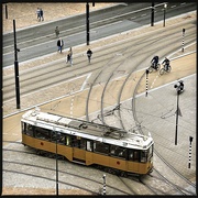 21st Jun 2022 - Poles, lines, curves, a few people and museum tram 10