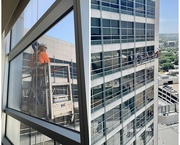 21st Jun 2022 - Testing window seals, 12 stories up 