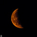 Orange Crescent Moon by manek43509
