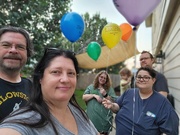 20th Jun 2022 - Release of balloons for Grandma, Logan, and Erick. 