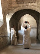 18th Jun 2022 - Palais des Papes, Avignon. 21st century monks enjoying the historic building