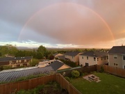 22nd Jun 2022 - Rainbow out the back window