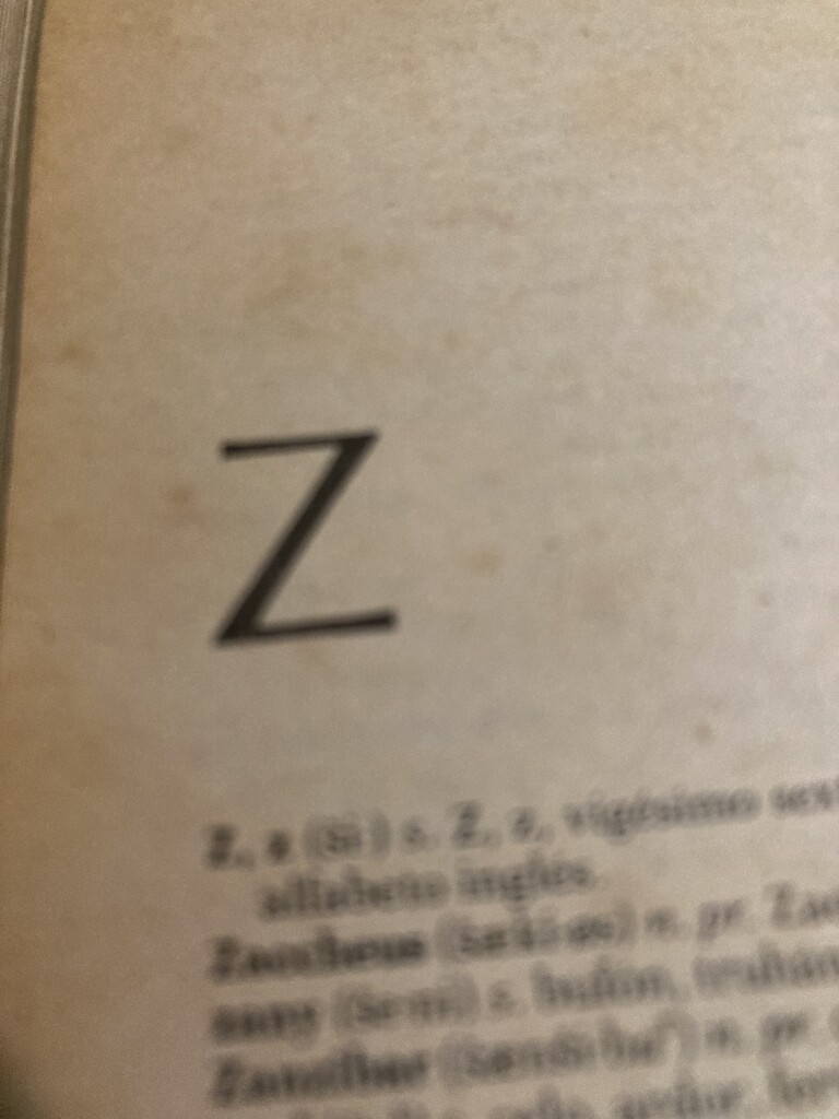 Z #11:  In a Dictionary  by spanishliz