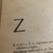 Z #11:  In a Dictionary 