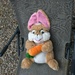 Just a quick pic of our favourite toy rabbit today! by anitaw