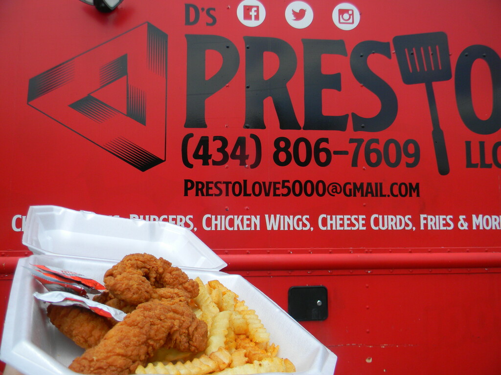 Chicken Tenders and Fries from D's Presto Food Truck by sfeldphotos