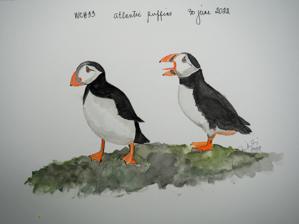 merry puffins by artsygang