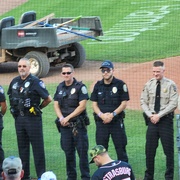 9th Jun 2022 - "Honoring Law Enforcement" day at the ballpark