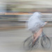 Cyclist in the rain by haskar