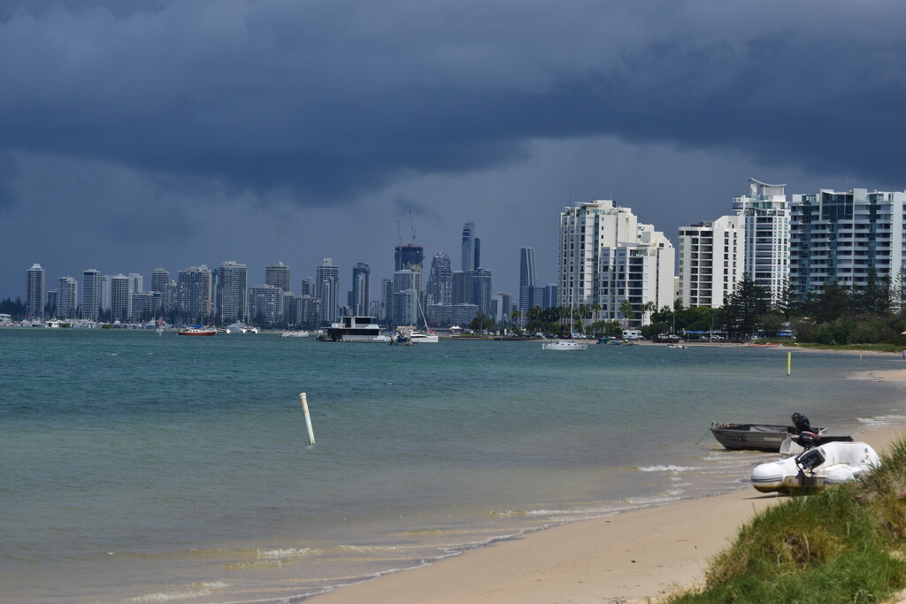 Storm brewing over Southport QLD by mirroroflife