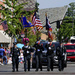 Color Guard presents the flag as parade begins by ggshearron