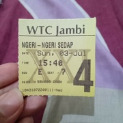 9th Jul 2022 - Movie ticket