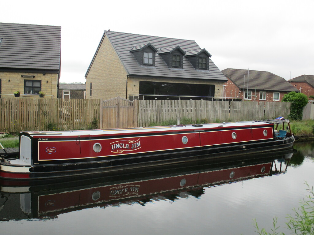Uncle Jim. A narrowboat on the Leeds Liverpool canal. by grace55