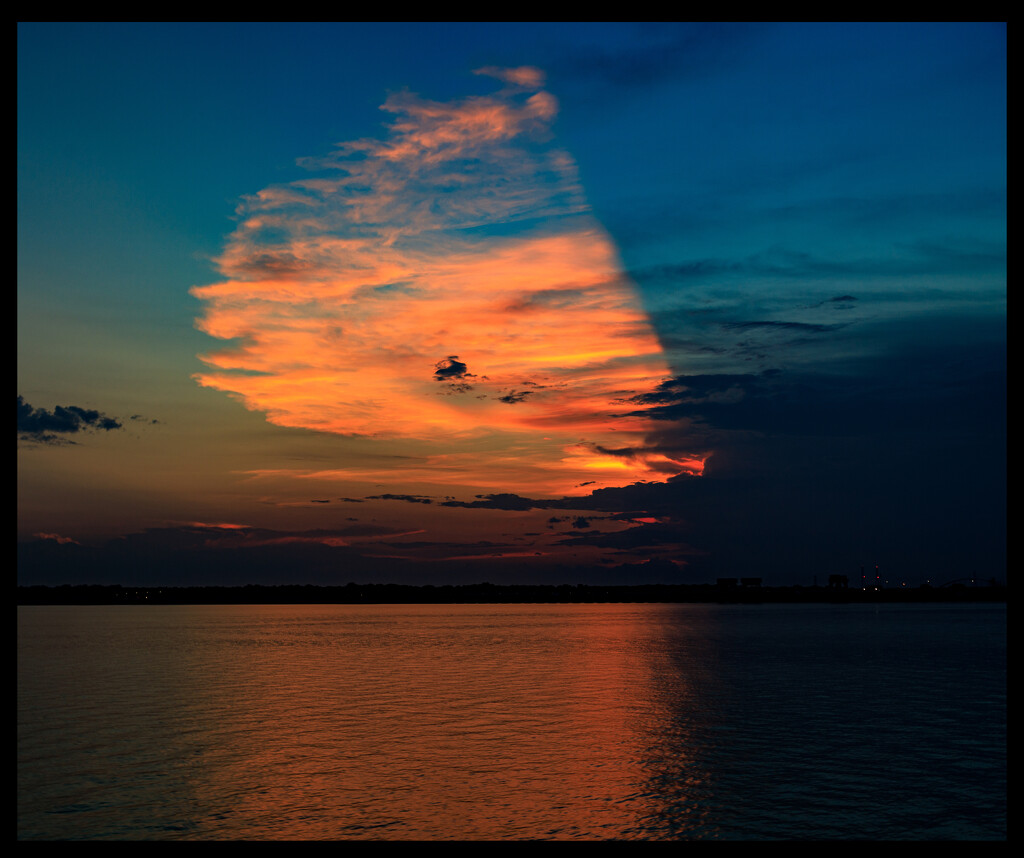 Sunset on the Tennessee River by hjbenson