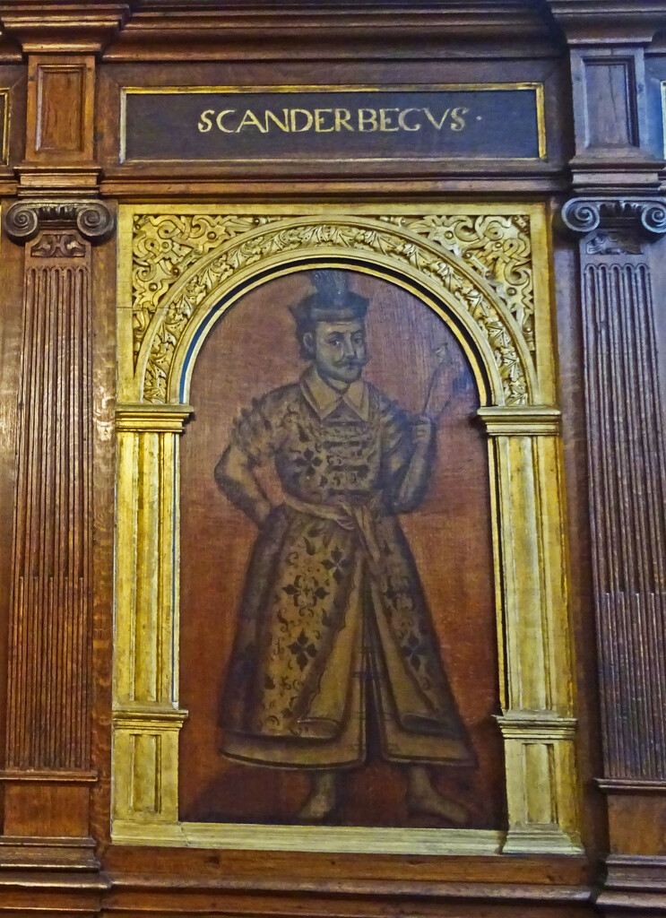 Scanderbeg - wooden panel in Astley Hall by marianj