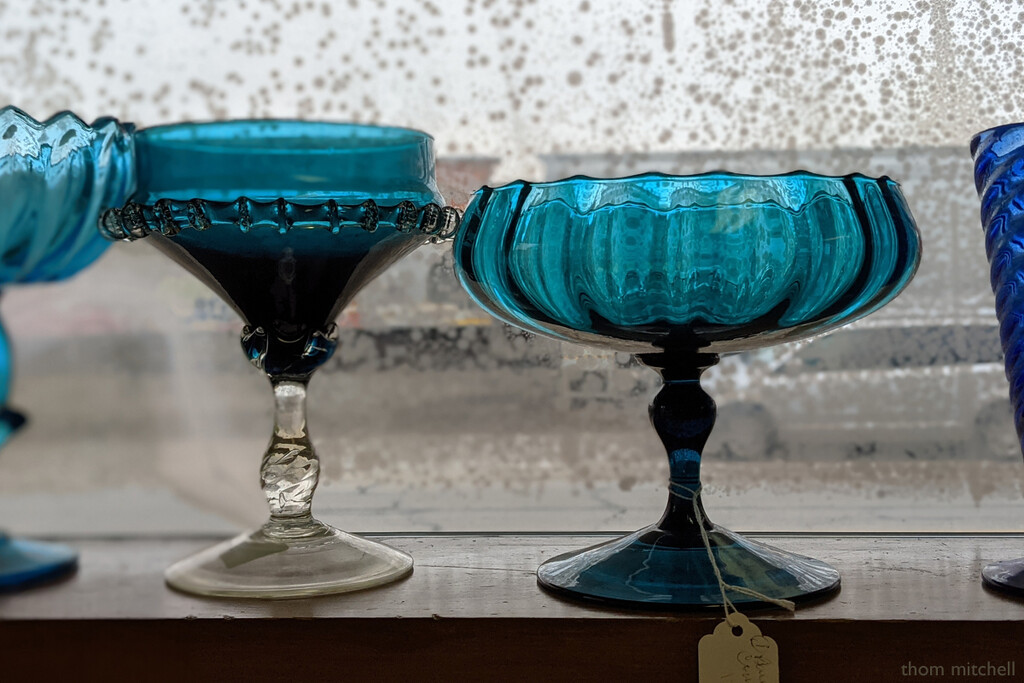 Vintage blue glassware [Travel-day Filler]  by rhoing