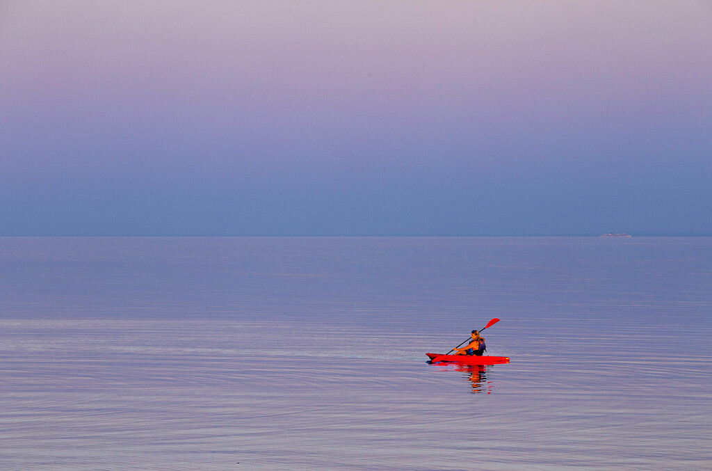 Lake Erie Kayaking  by pdulis