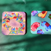 12th Jul 2022 - Hand-painted Coasters 