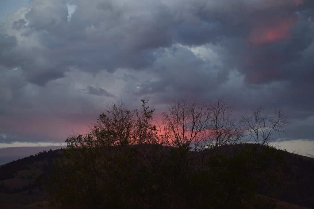 Sunset Over Montana Hills by bjywamer