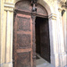 The entrance to the church by kork