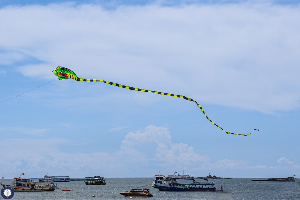 Kite over the beach by lumpiniman