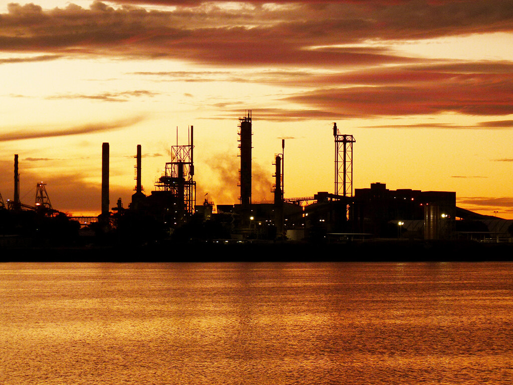 Industrial Sunset by onewing