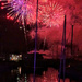 Red and pink fireworks.  by cocobella