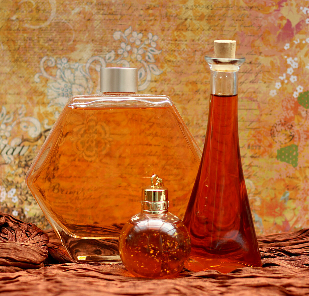 Bottled Shades of Orange.  by wendyfrost