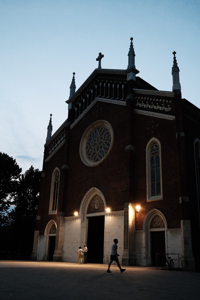 Church at night  by stefanotrezzi