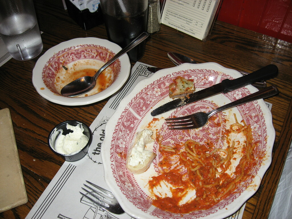 Dishes #1: At the Old Spaghetti Factory by spanishliz